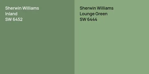 SW 6452 Inland vs SW 6444 Lounge Green