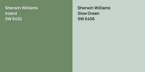 SW 6452 Inland vs SW 6456 Slow Green