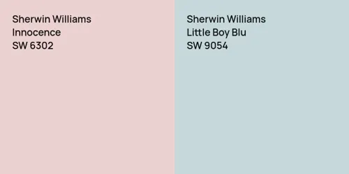 SW 6302 Innocence vs SW 9054 Little Boy Blu