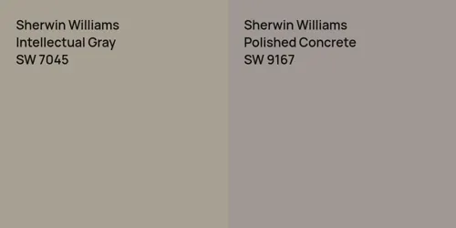 SW 7045 Intellectual Gray vs SW 9167 Polished Concrete