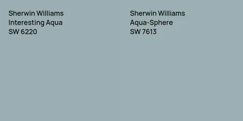 SW 6220 Interesting Aqua vs SW 7613 Aqua-Sphere