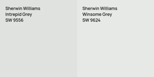 SW 9556 Intrepid Grey vs SW 9624 Winsome Grey