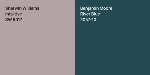 SW 6017 Intuitive vs 2057-10 River Blue