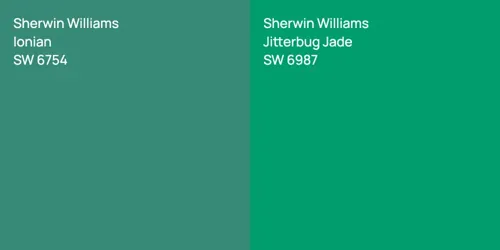 SW 6754 Ionian vs SW 6987 Jitterbug Jade