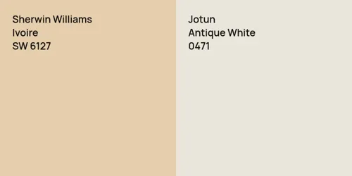 SW 6127 Ivoire vs 0471 Antique White