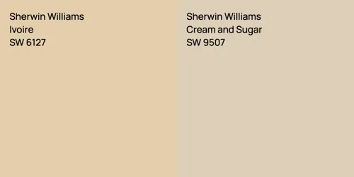 SW 6127 Ivoire vs SW 9507 Cream and Sugar