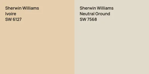 SW 6127 Ivoire vs SW 7568 Neutral Ground