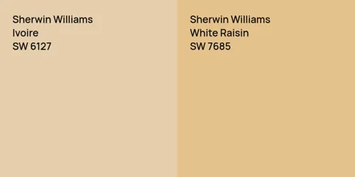 SW 6127 Ivoire vs SW 7685 White Raisin