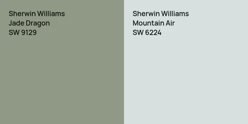 SW 9129 Jade Dragon vs SW 6224 Mountain Air