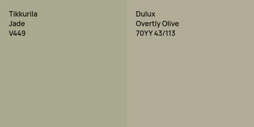 V449 Jade vs 70YY 43/113 Overtly Olive