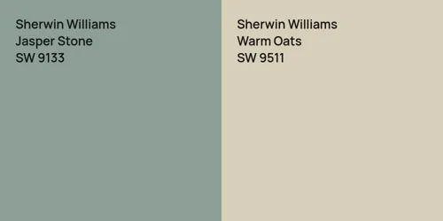 SW 9133 Jasper Stone vs SW 9511 Warm Oats