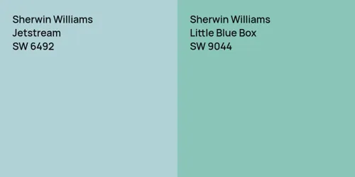 SW 6492 Jetstream vs SW 9044 Little Blue Box