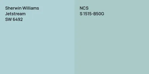 SW 6492 Jetstream vs S 1515-B50G 