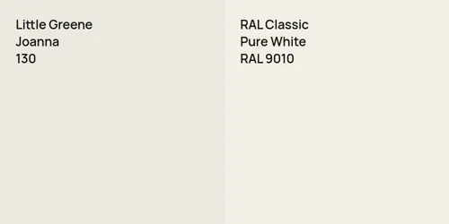 130 Joanna vs RAL 9010 Pure White