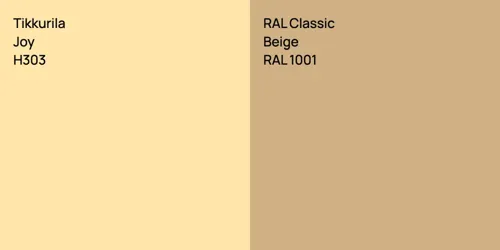 H303 Joy vs RAL 1001  Beige