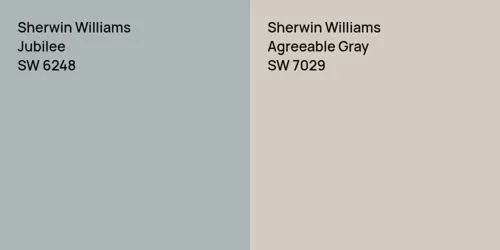 SW 6248 Jubilee vs SW 7029 Agreeable Gray