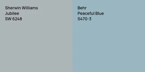 SW 6248 Jubilee vs S470-3 Peaceful Blue