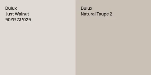 90YR 73/029 Just Walnut vs 90YR 55/051 Natural Taupe 2