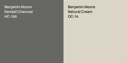 HC-166 Kendall Charcoal vs OC-14 Natural Cream