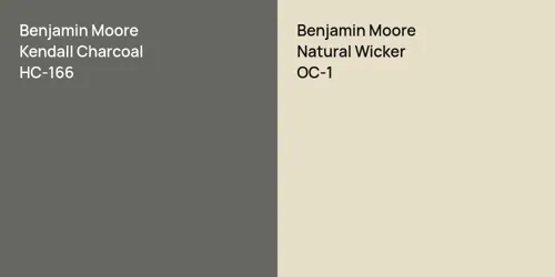 HC-166 Kendall Charcoal vs OC-1 Natural Wicker