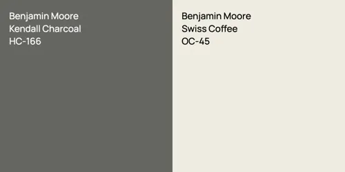 HC-166 Kendall Charcoal vs OC-45 Swiss Coffee