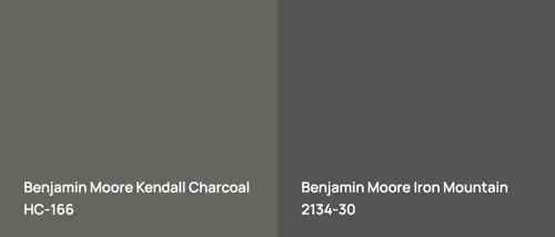 HC-166 Kendall Charcoal vs 2134-30 Iron Mountain