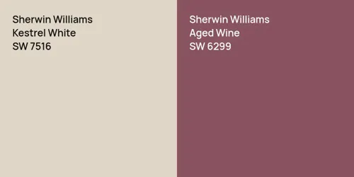 SW 7516 Kestrel White vs SW 6299 Aged Wine