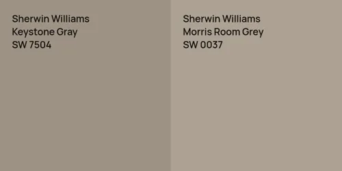 SW 7504 Keystone Gray vs SW 0037 Morris Room Grey