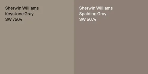 SW 7504 Keystone Gray vs SW 6074 Spalding Gray