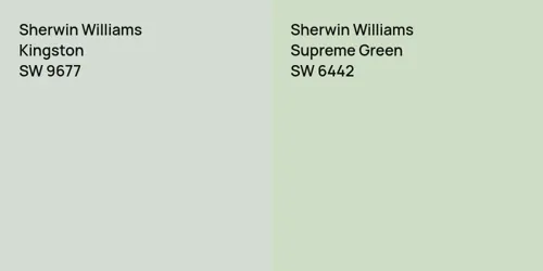 SW 9677 Kingston vs SW 6442 Supreme Green