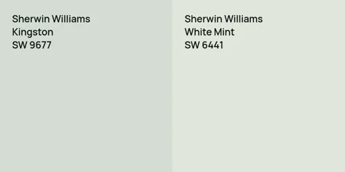 SW 9677 Kingston vs SW 6441 White Mint