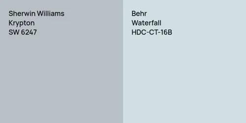 SW 6247 Krypton vs HDC-CT-16B Waterfall