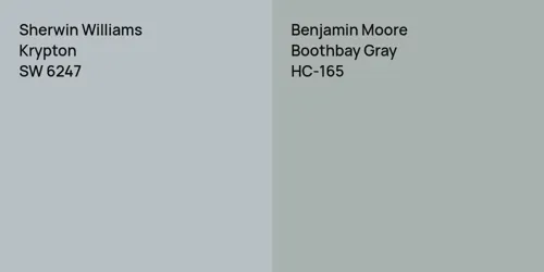 SW 6247 Krypton vs HC-165 Boothbay Gray