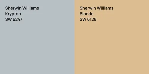 SW 6247 Krypton vs SW 6128 Blonde