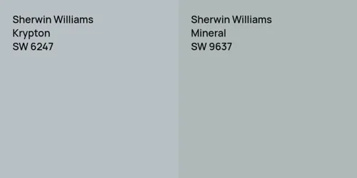 SW 6247 Krypton vs SW 9637 Mineral