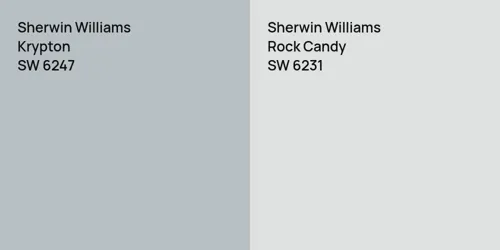 SW 6247 Krypton vs SW 6231 Rock Candy