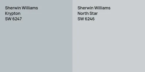 SW 6247 Krypton vs SW 6246 North Star