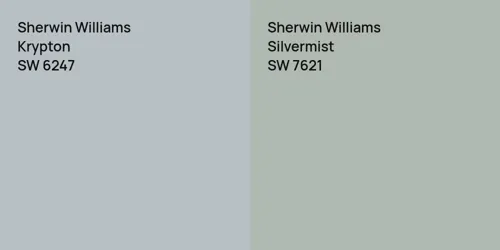 SW 6247 Krypton vs SW 7621 Silvermist