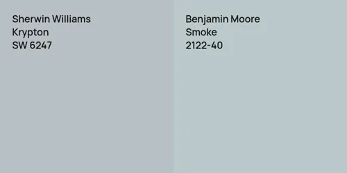 SW 6247 Krypton vs 2122-40 Smoke