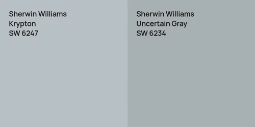 SW 6247 Krypton vs SW 6234 Uncertain Gray