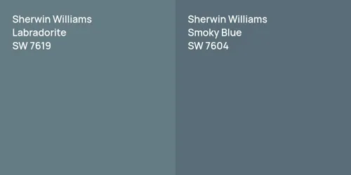 SW 7619 Labradorite vs SW 7604 Smoky Blue