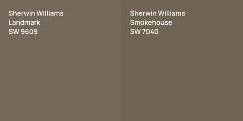 SW 9609 Landmark vs SW 7040 Smokehouse