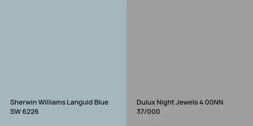 SW 6226 Languid Blue vs 00NN 37/000 Night Jewels 4