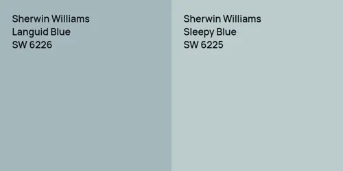 SW 6226 Languid Blue vs SW 6225 Sleepy Blue