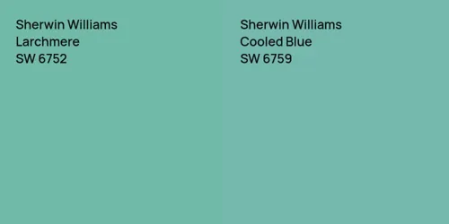 SW 6752 Larchmere vs SW 6759 Cooled Blue