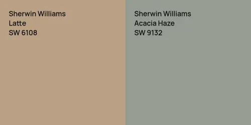 SW 6108 Latte vs SW 9132 Acacia Haze