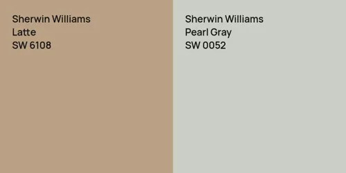 SW 6108 Latte vs SW 0052 Pearl Gray