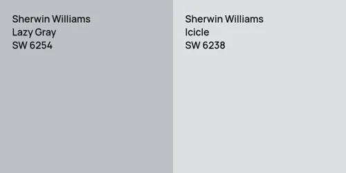 SW 6254 Lazy Gray vs SW 6238 Icicle