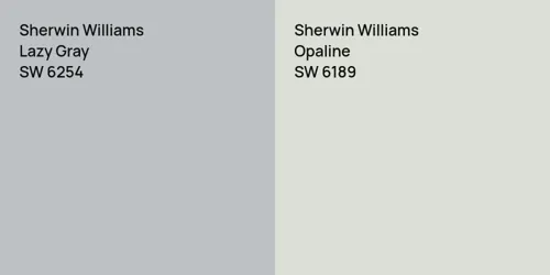 SW 6254 Lazy Gray vs SW 6189 Opaline