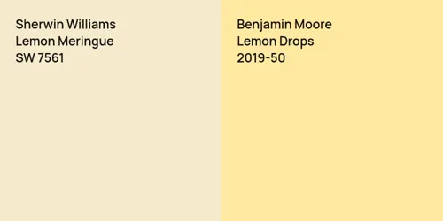 SW 7561 Lemon Meringue vs 2019-50 Lemon Drops